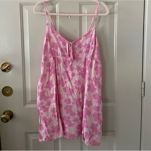 Wild Fable Pink Floral Strapless Sundress